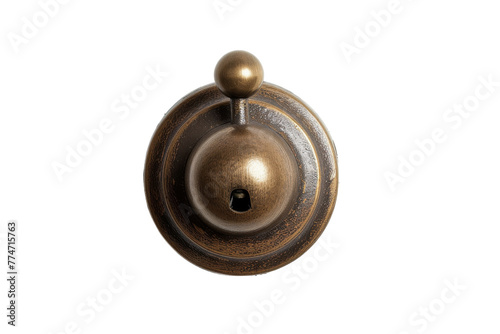 Close Up of a Door Knob on White Background