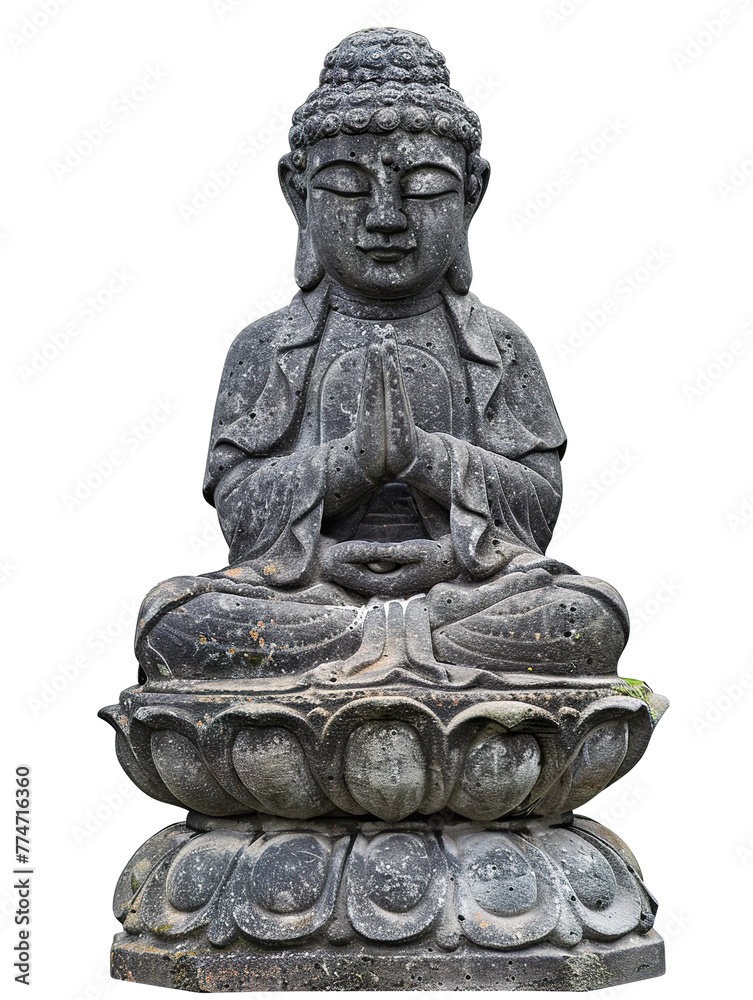 a photo of a garden statue isolated on a white background PNG