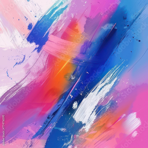 abstract oil paint texture on canvas, background  © Mariia