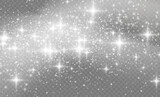 White sparks glitter special light effect. Sparkling magical dust particles. Star dust sparks in an explosion. White glitter texture christmas background. Vector illustration