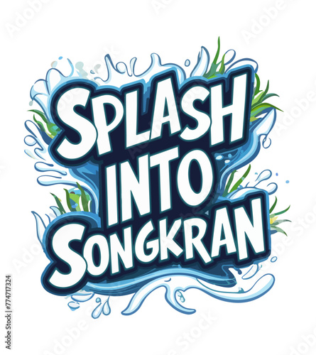 SPLASH INTO SONGKRAN 1, t-shirt design.