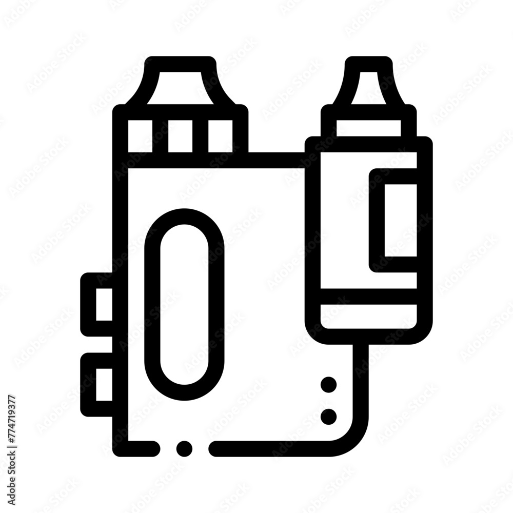 vaping line icon vaping line icon