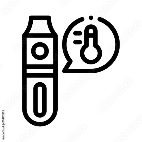 overheat line icon