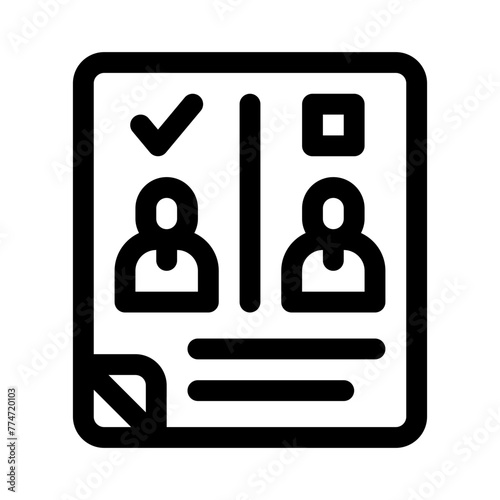 ballot line icon