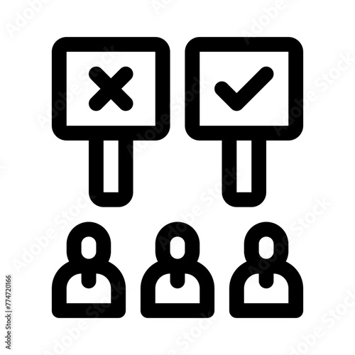protest line icon