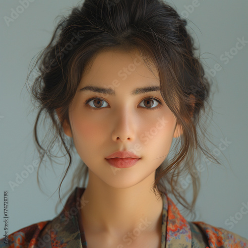 Photo beautiful Asian womens faces faces for makeup