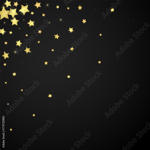 Magic stars vector overlay.  Gold stars scattered