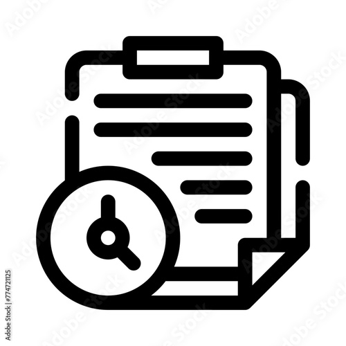 stopwatch line icon