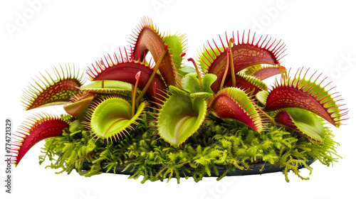 Lush plants in pots arranged neatly on a wooden table