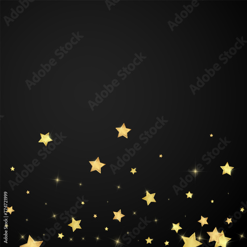 Magic stars vector overlay.  Gold stars scattered