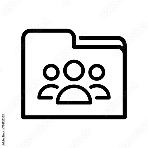Users icon vector. Data archive illustration sign. Database symbol. User data logo.