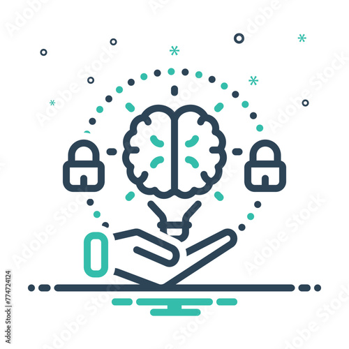 Mix icon for intellectual property