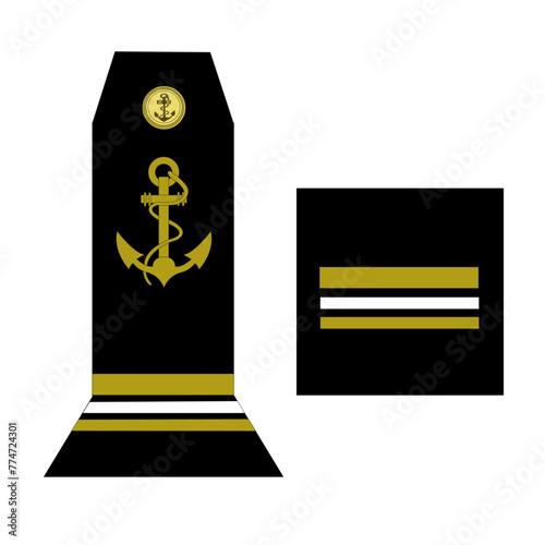Galon de l'armée de la marine nationale française:  Maître principal