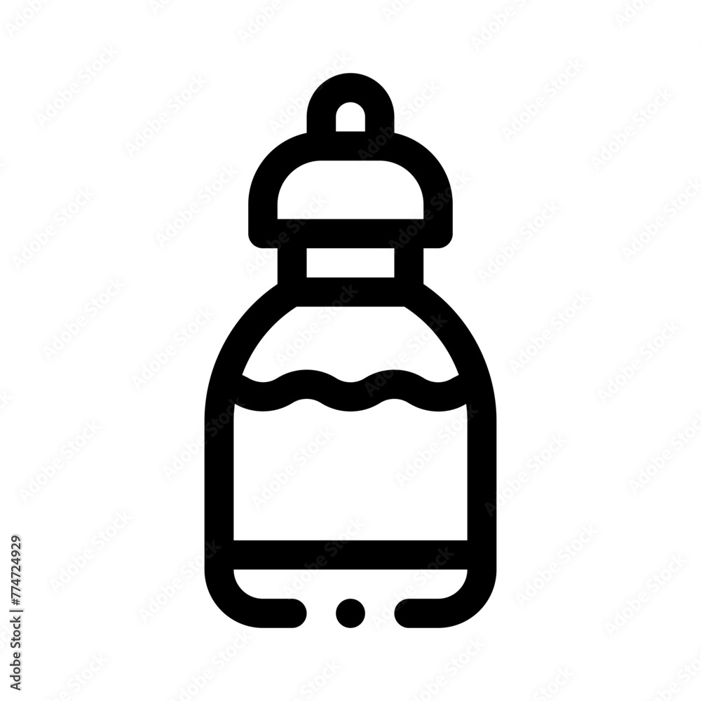 Obraz premium water bottle line icon
