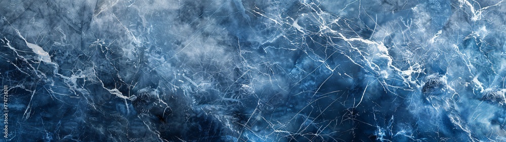 Frozen Fog A Chilly December Scene Generative AI