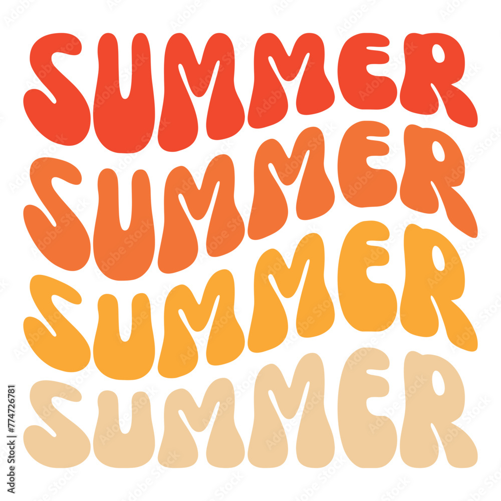 Summer SVG, Retro Summer Designs, Vintage Summer T-Shirt Designs, Summer Illustrations