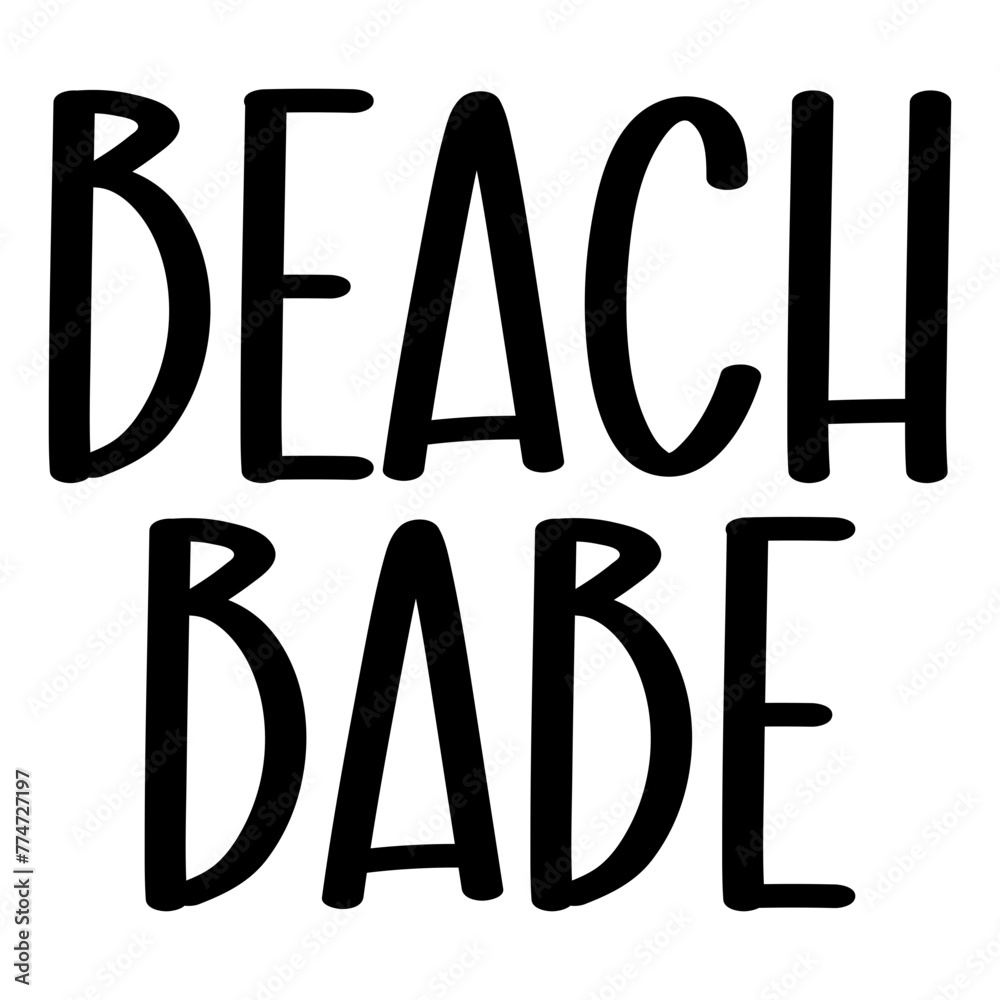 Beach Babe, Summer SVG, Summer Designs, Summer T Shirt Designs, Summer Illustration Beach Babe, Summer SVG, Summer Designs, Summer T Shirt Designs, Summer Illustration