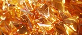 The texture of a gold abstract crystal background in 3D