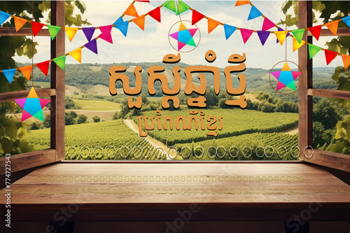 Canvas Print khmer new year poster happy new year khmer happy khmer new year poster