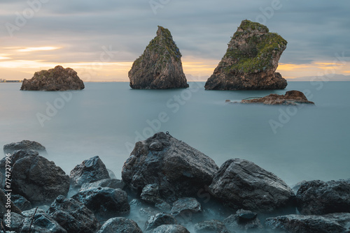 Fototapeta Naklejka Na Ścianę i Meble -  The twin rocks on Amalfi coast 