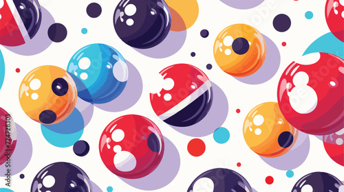 Illustration of a Background with Billiard Ball