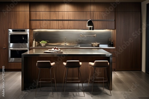 Modern Style Meets Contemporary Appliances: Sleek Kitchen Design © Michael