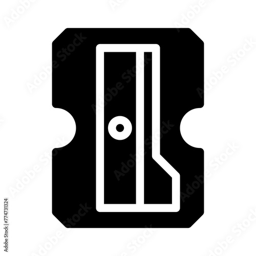 pencil sharpener glyph icon