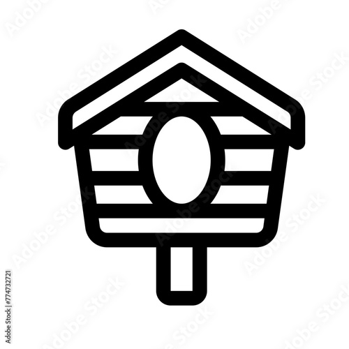 birdhouse line icon