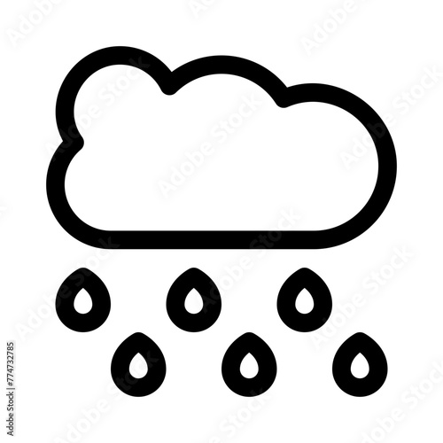 rain line icon