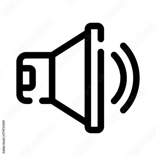 loudspeaker line icon