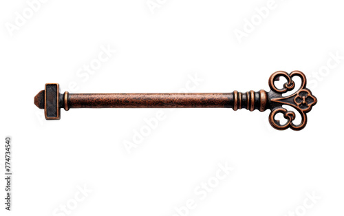 An old key with a heart-shaped handle, symbolizing romance and nostalgia © yousaf