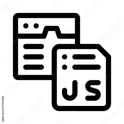 javascript line icon