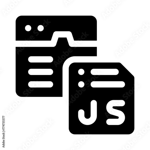 javascript glyph icon