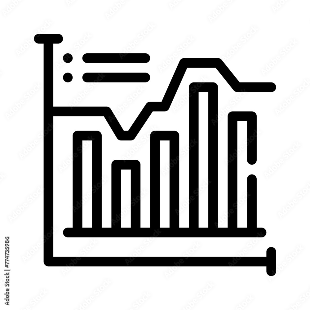 statistics line icon statistics line icon