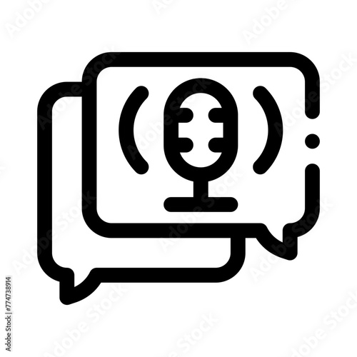 conversation line icon