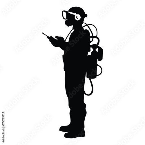 Marine Biologist Silhouette