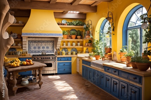 Sunny Mediterranean Kitchen: Authentic Touches and Clay Pots Design Inspiration