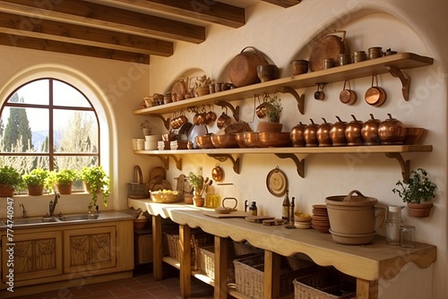 Open Shelving and Pot Racks: Inspiring Sunny Mediterranean Kitchen Designs