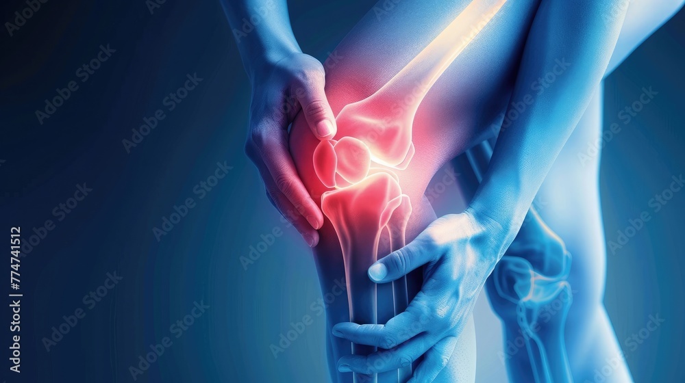 Knee pain. human suffering from knee pain. Health care and medical concept Knee pain. human suffering from knee pain. Health care and medical concept