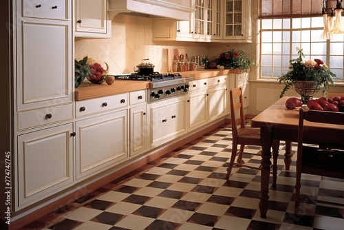 Timeless Classic Kitchen Designs: Durable Tile Flooring and Surfaces