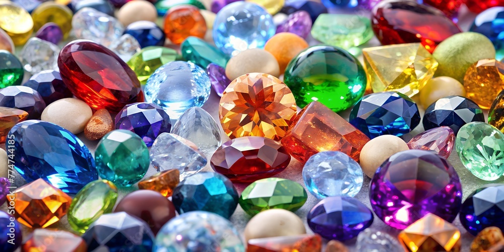 pile of gemstones pile of gemstones