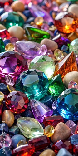 pile of gemstones