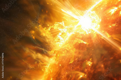 A solar flare accompanied by coronal mass ejections