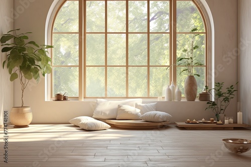 Tranquil Yoga Space at Home: Serene Ambiance and Peaceful Room Inspirations