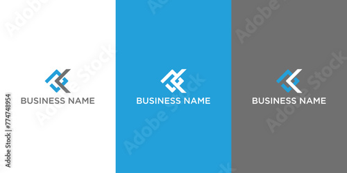 Alphabet letters Initials Monogram logo PK, KP, P and K
