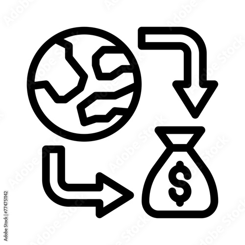 crowdfunding line icon