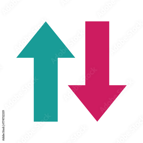 Free Download  Up and down arrow vector isolated eps10  - GFXLoad