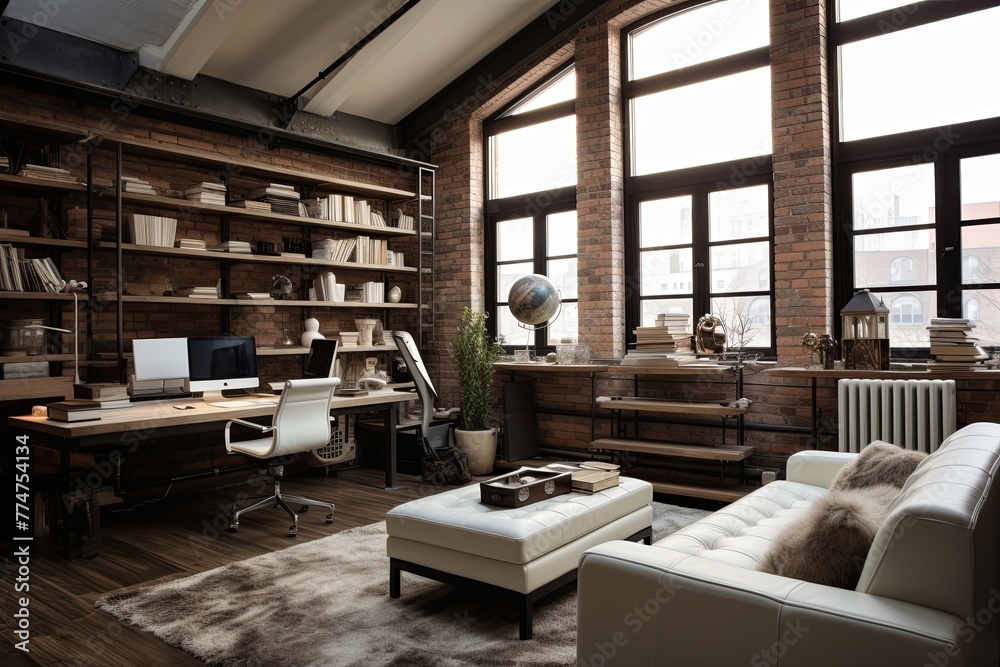 Urban Loft Office Design: Chic Decor & Contemporary Style in Urban Chic Loft Setting Urban Loft Office Design: Chic Decor & Contemporary Style in Urban Chic Loft Setting
