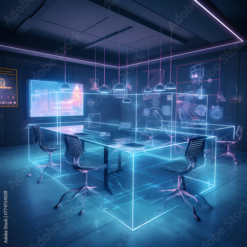 Holographic classroom for virtual learning.  © Cao
