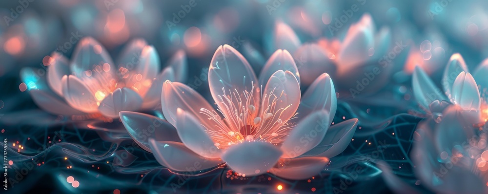 Cybernetic flowers blooming in a virtual garden each petal a promise made in the heart of the digital world Cybernetic flowers blooming in a virtual garden each petal a promise made in the heart of the digital world